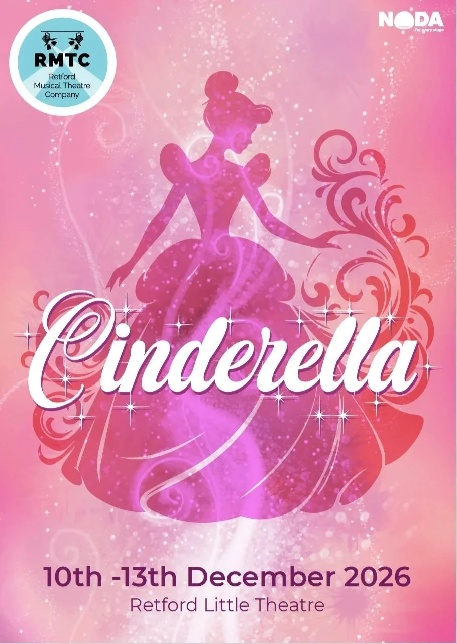 Cinderella production poster with dates 10-13th December 2026