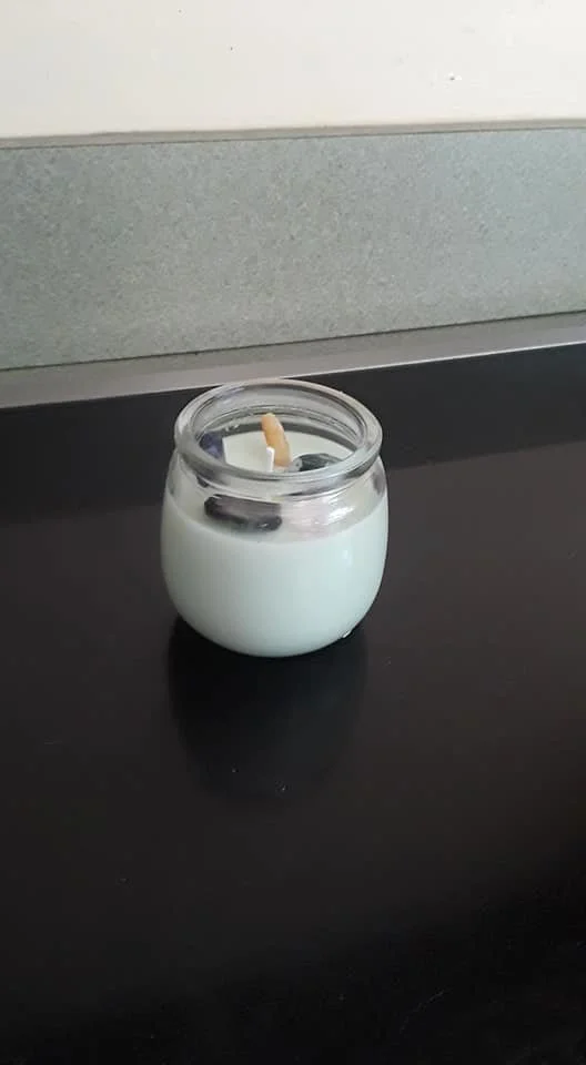 8 oz crystal candle