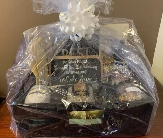 Handcrafted Zen gift basket includes handpicked items with love and light and happiness in mind