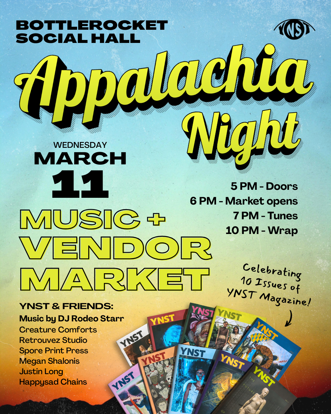 Appalachia Night: YNST 10th Issue Launch Party