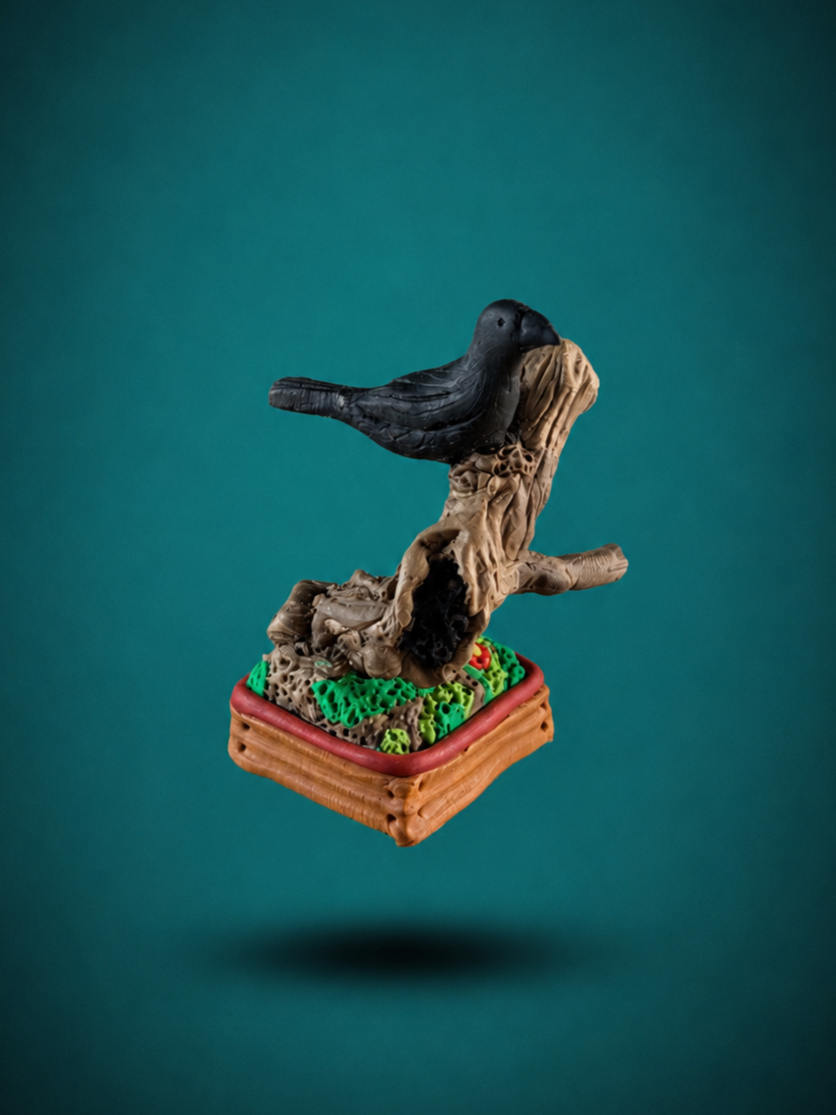 Rook - Crow on Bonsai