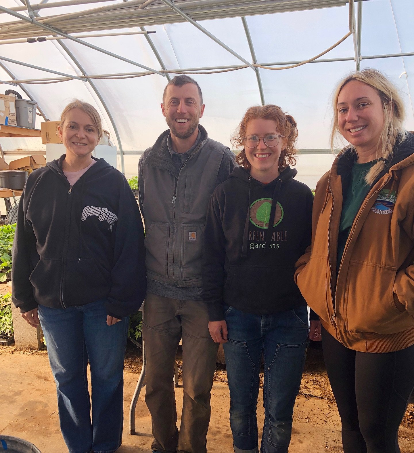 The smiling faces that are growing and delivering the veggies for members this year! We welcome back Marie for year two with us and new to the team this year are Alicia and Trish. Couldn&rsquo;t do it without each of you!