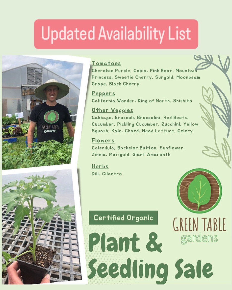 Final day for our Plant Sale is this coming Saturday from 9-3. Thanks for all the support this far for our sale!
