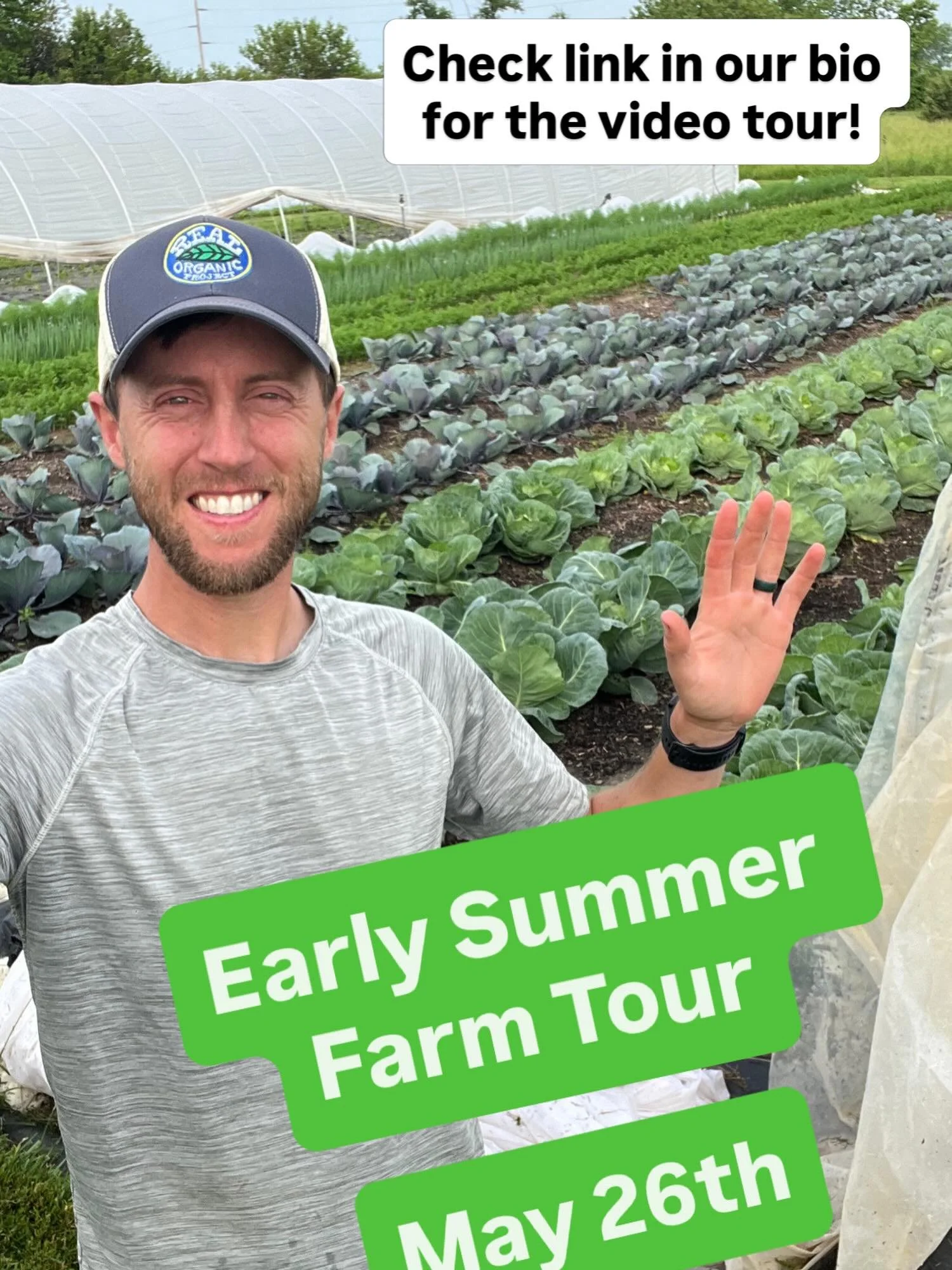 We posted up a little farm tour walk on YouTube if you want to check out what is growing these days with Farmer Stephen - link to the YouTube video on our bio