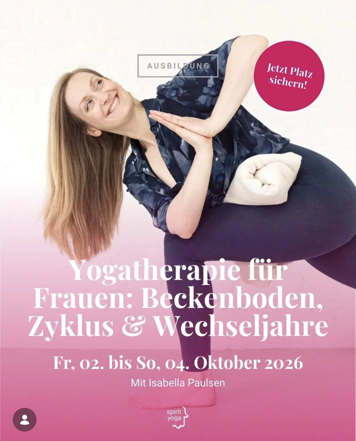 Yogatherapie für Frauen: Beckenboden, Zyklus & Wechseljahre