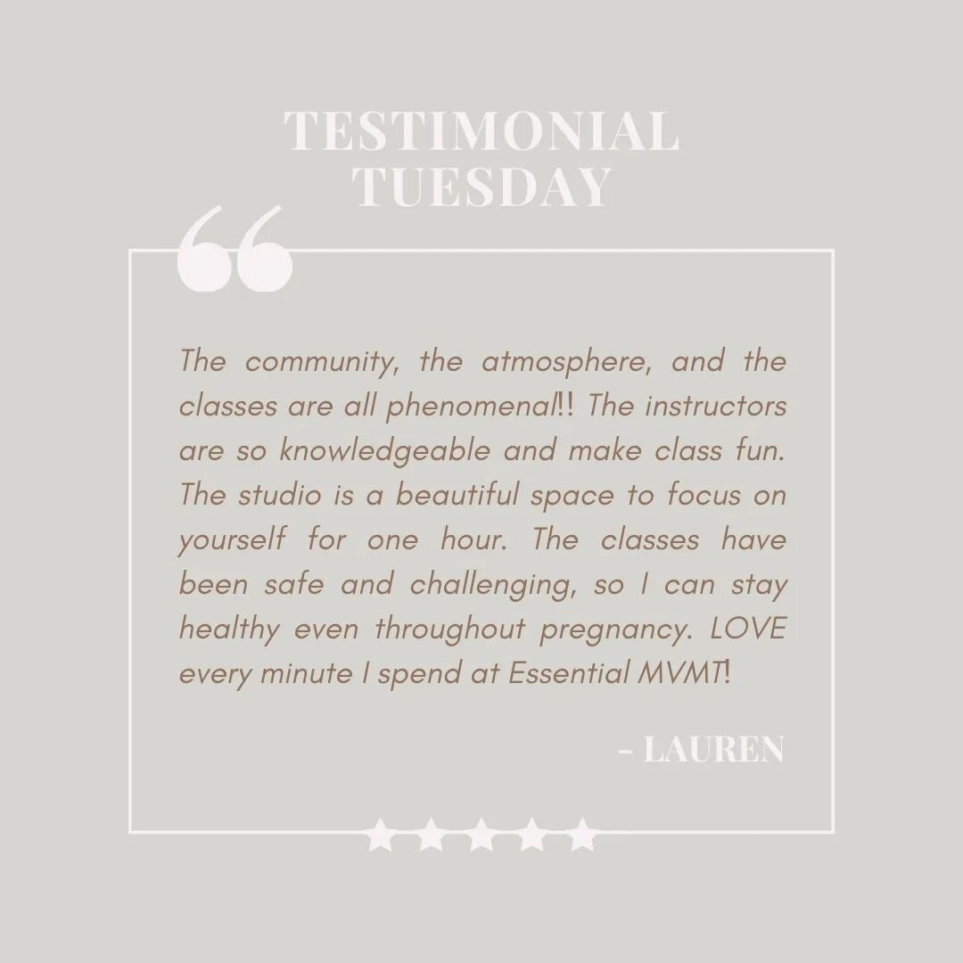 Biggest THANK YOU to Lauren for sharing her journey with us! Her words fill our hearts with gratitude and motivation. Here's to more moments of empowerment and growth together! 🌟

Join and start your Pilates journey with us too! Link in bio!💪

#Ess