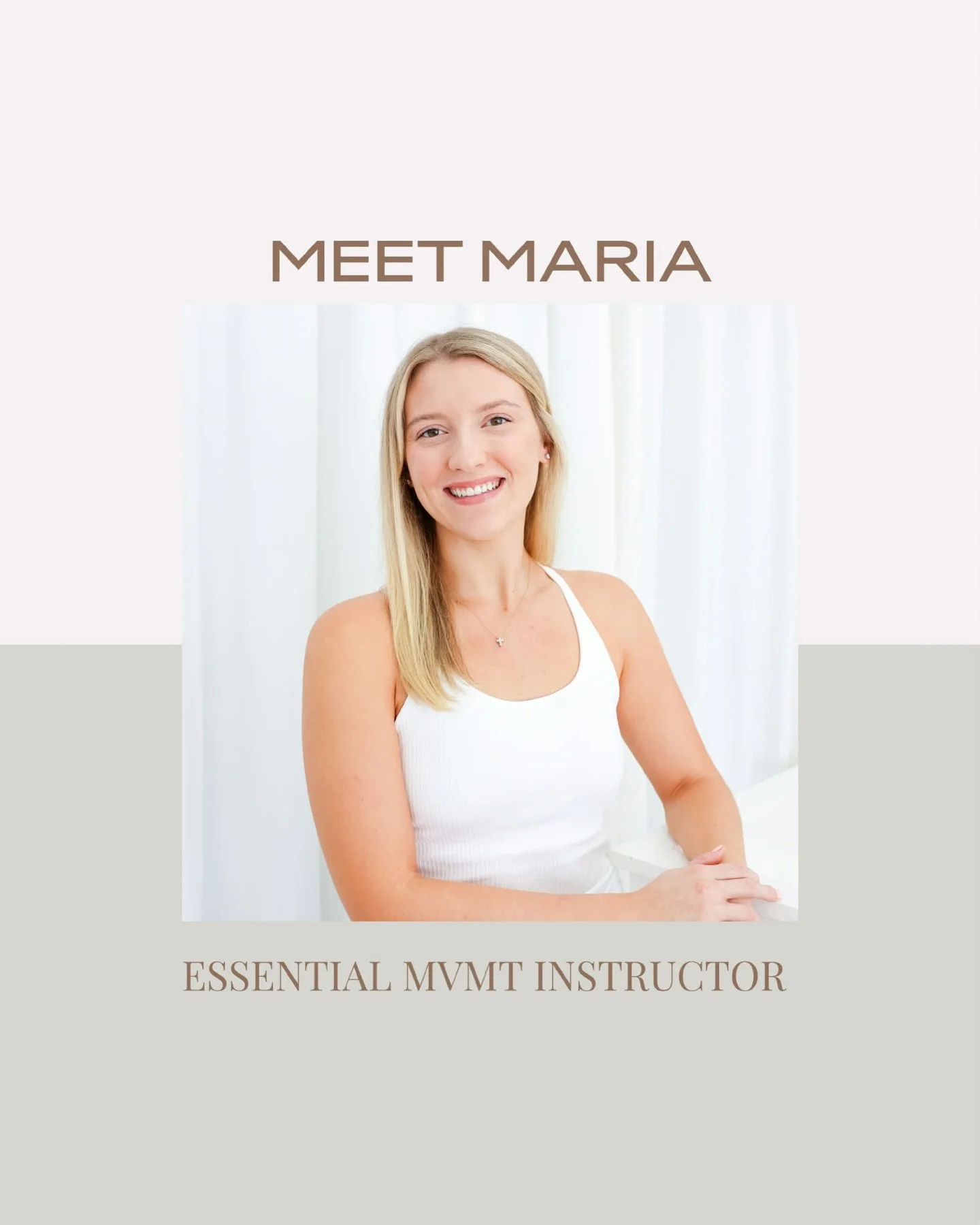 Meet Maria Sealy, NCPT! ✨

Maria&rsquo;s Pilates journey with us started as a member, where she quickly fell in love with both the method and the community. That love led her to join our Teacher Training program &mdash; and now she&rsquo;s officially