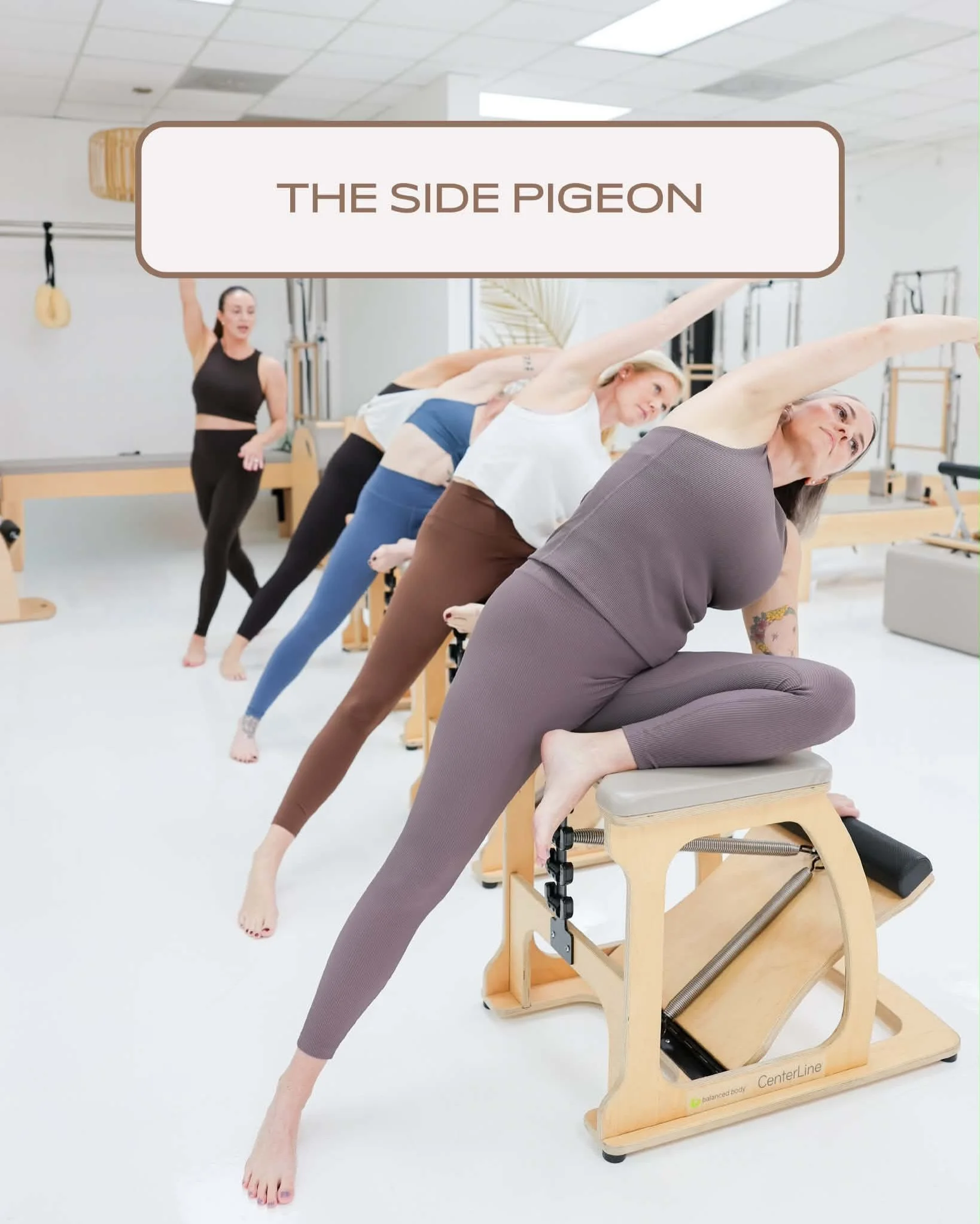 ✨ Enter the Side Pigeon on the Wunda Chair ✨

One of our most loved chair exercises and one your body will thank you for immediately. While it may look like a simple side stretch, Side Pigeon is doing so much more. As you lengthen against the chair&r