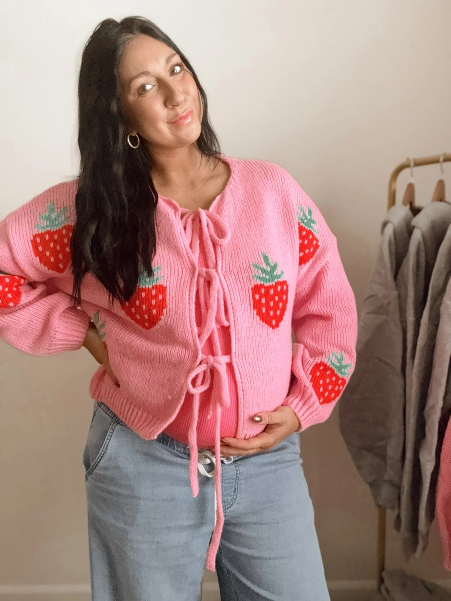 Strawberry cardigan