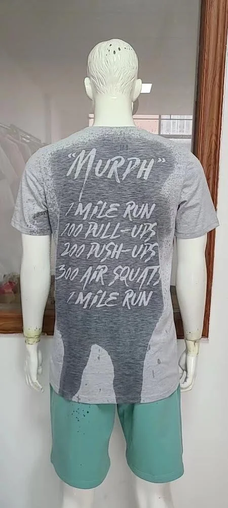 T-Shirt back, sweat activated