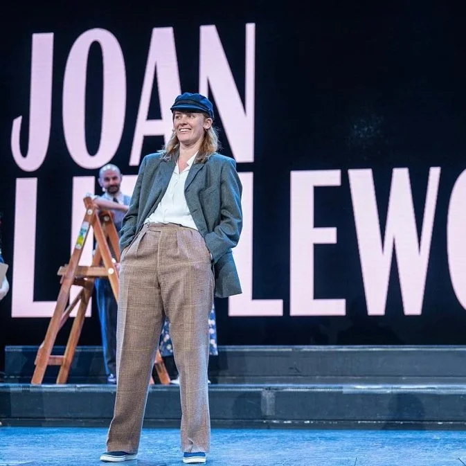 Pippa Moss as Miss Littlewood in Miss Littlewood, RSC, dir. Owen Horsley