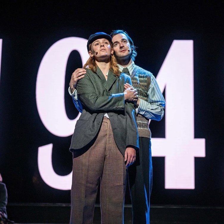 Pippa Moss and Tom Babbage as Joan and Gerry in Miss Littlewood, RSC, Owen Horsley
