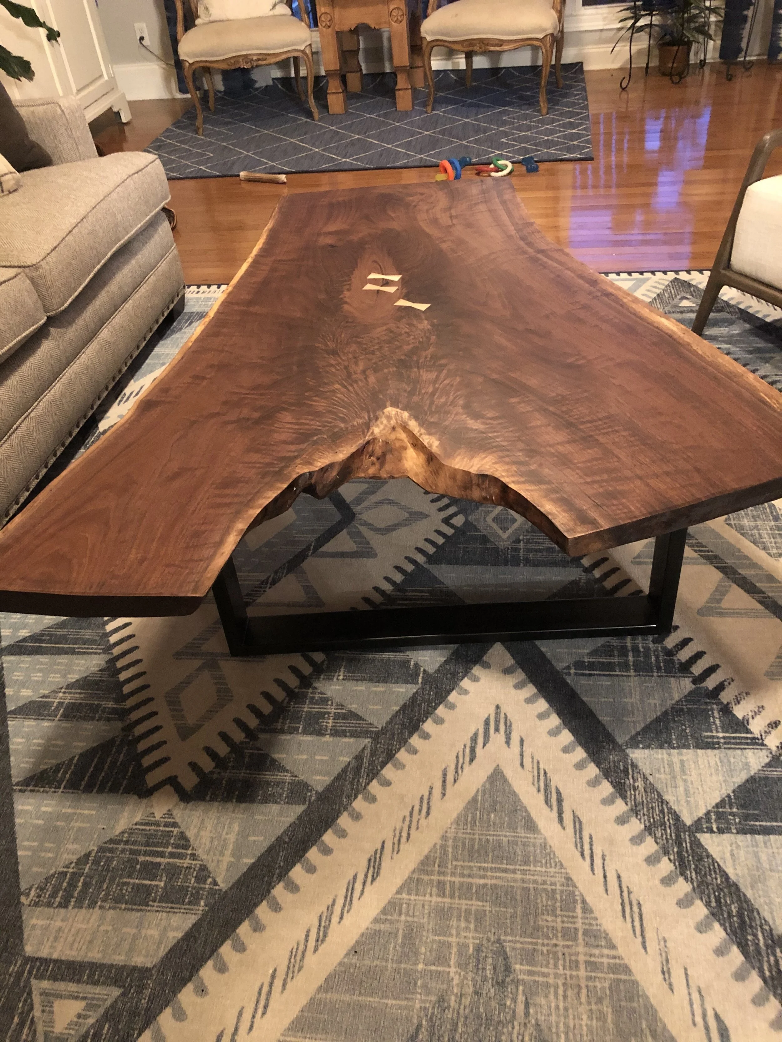 Walnut Coffee Table - 4