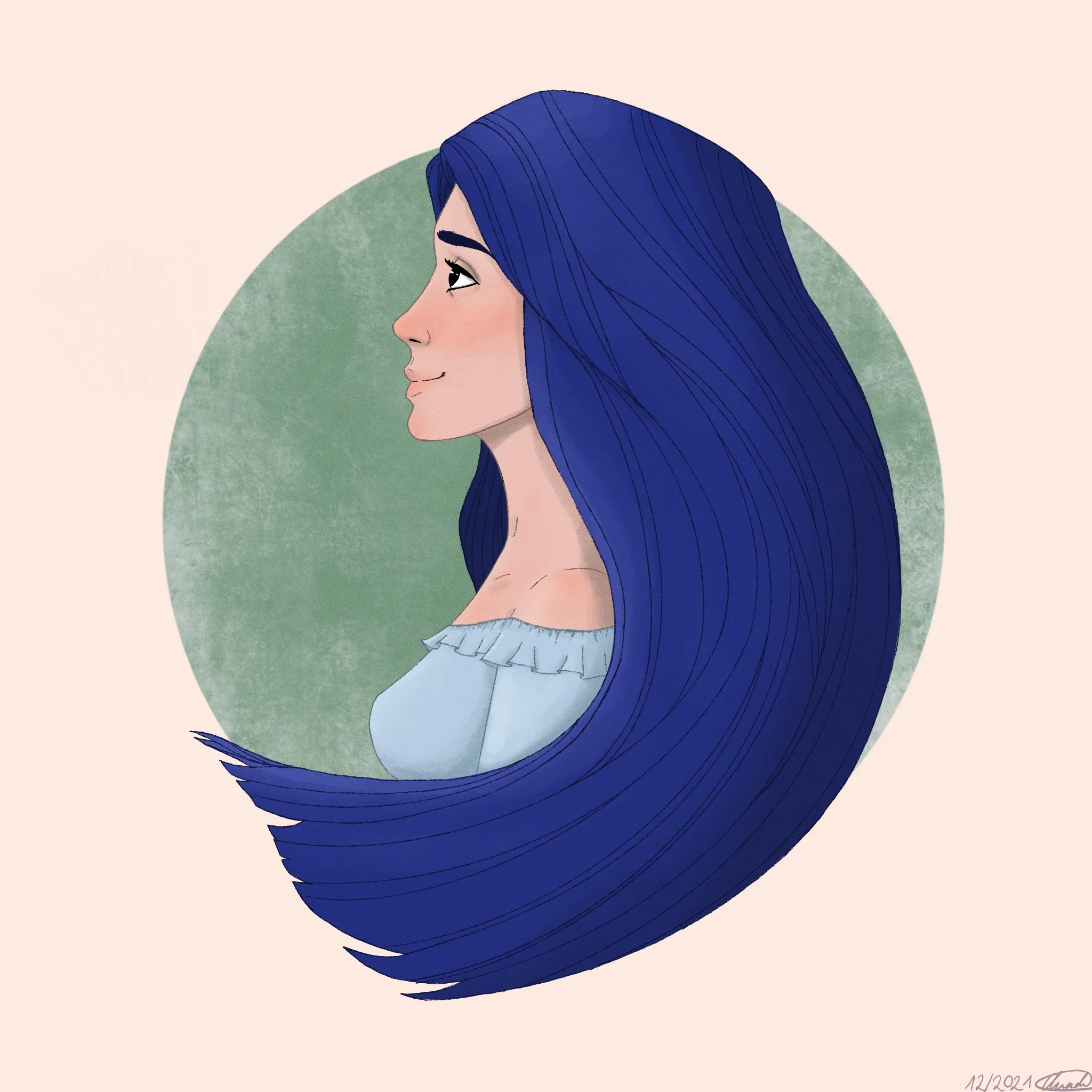 Princess Vibes - Digital mit Procreate