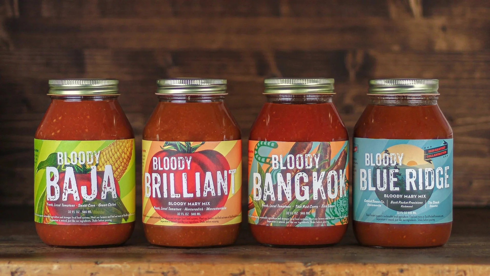 Bloody Mary mixes from Back Pocket Provisions