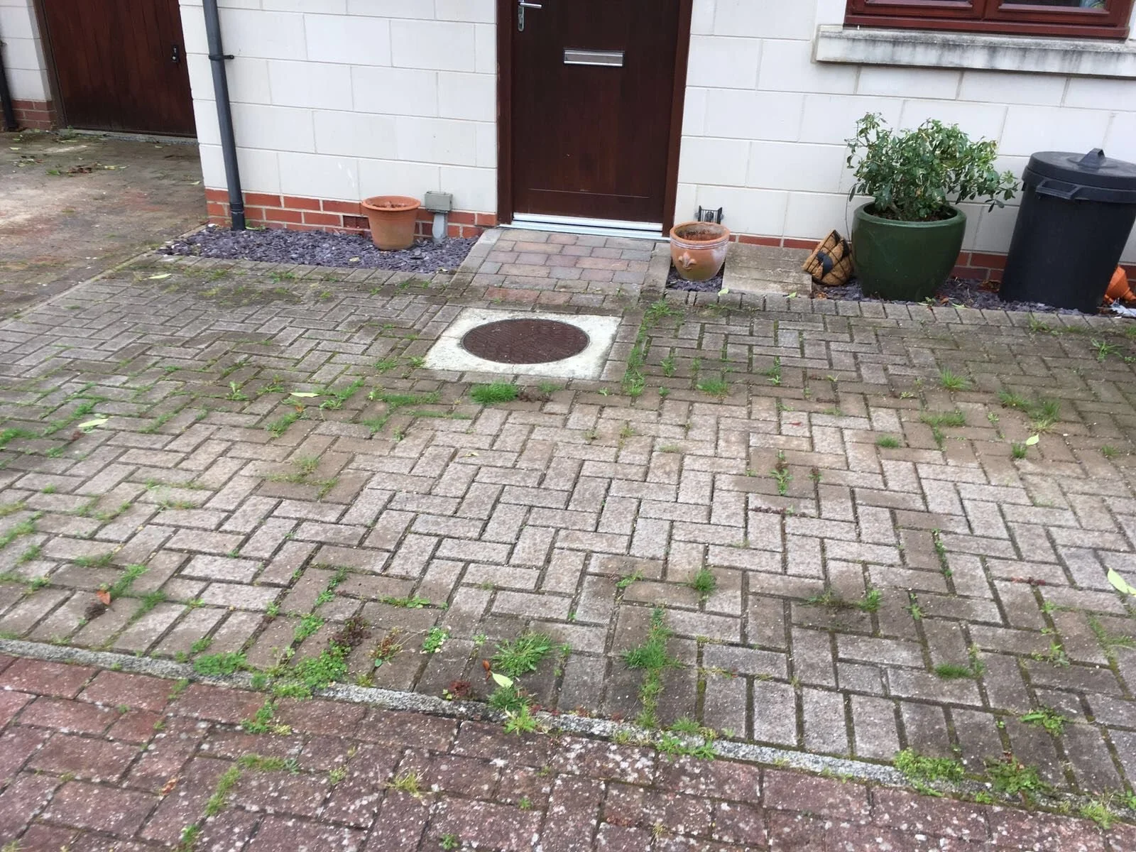 Hard surface weed control