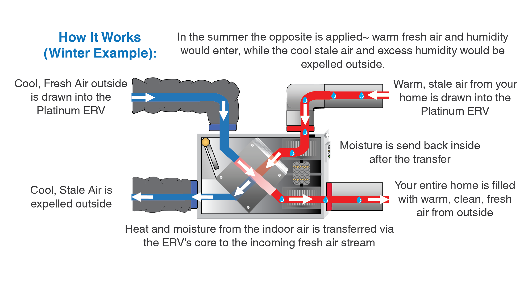 Erv Transition Platinum ERV - Energy Recovery Ventilation System