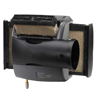 Honeywell TrueEASE humidifier with its slide-out pad pulled out