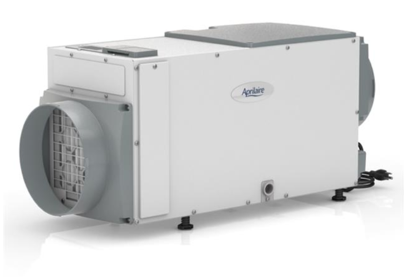 Aprilaire whole-home dehumidifier, side view