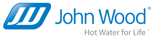 John Wood water heaters logo, Hot Water for Life