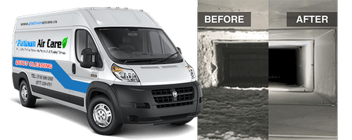 Platinum Air Care duct cleaning van