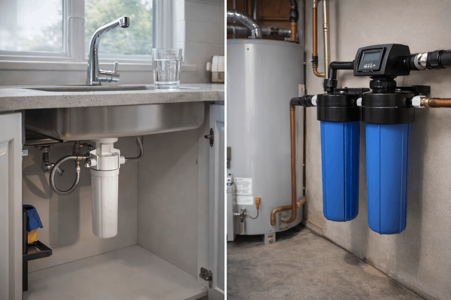 Whole-Home Water Filtration vs Point-of-Use Filters: What’s the Difference?