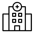 Hospital building icon