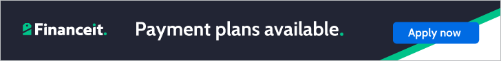 Financeit: payment plans available. Apply now on the Financeit website