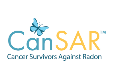 CanSAR logo, Cancer Survivors Against Radon
