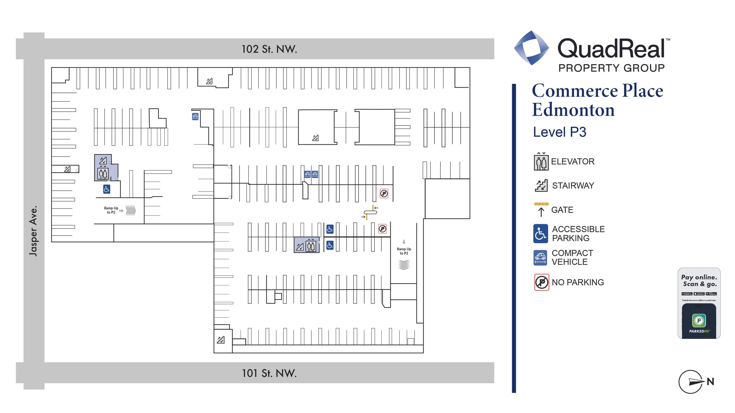 Commerce Place Edmonton Parking Facility Level P3