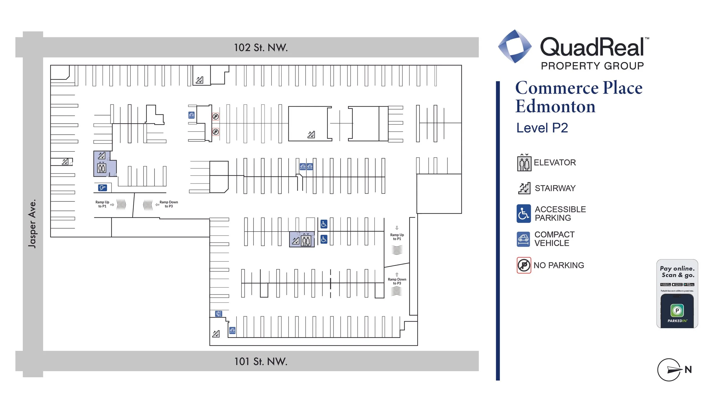 Commerce Place Edmonton Parking Facility Level P2