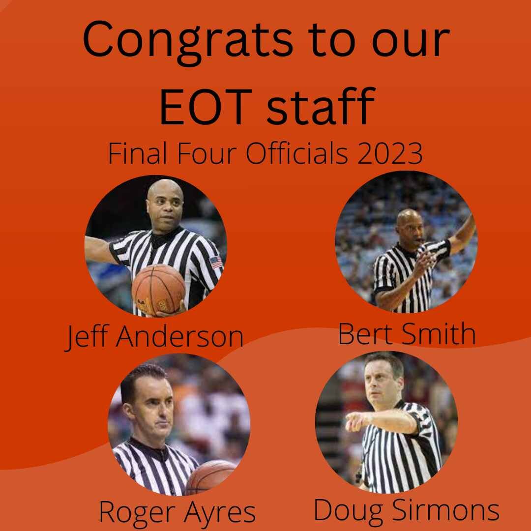Ok, Third time is the charm. 🙂 Congrats to our EOT Staff who worked the Final Four this weekend!
This is Abigail who evidently needs more coffee. :)
