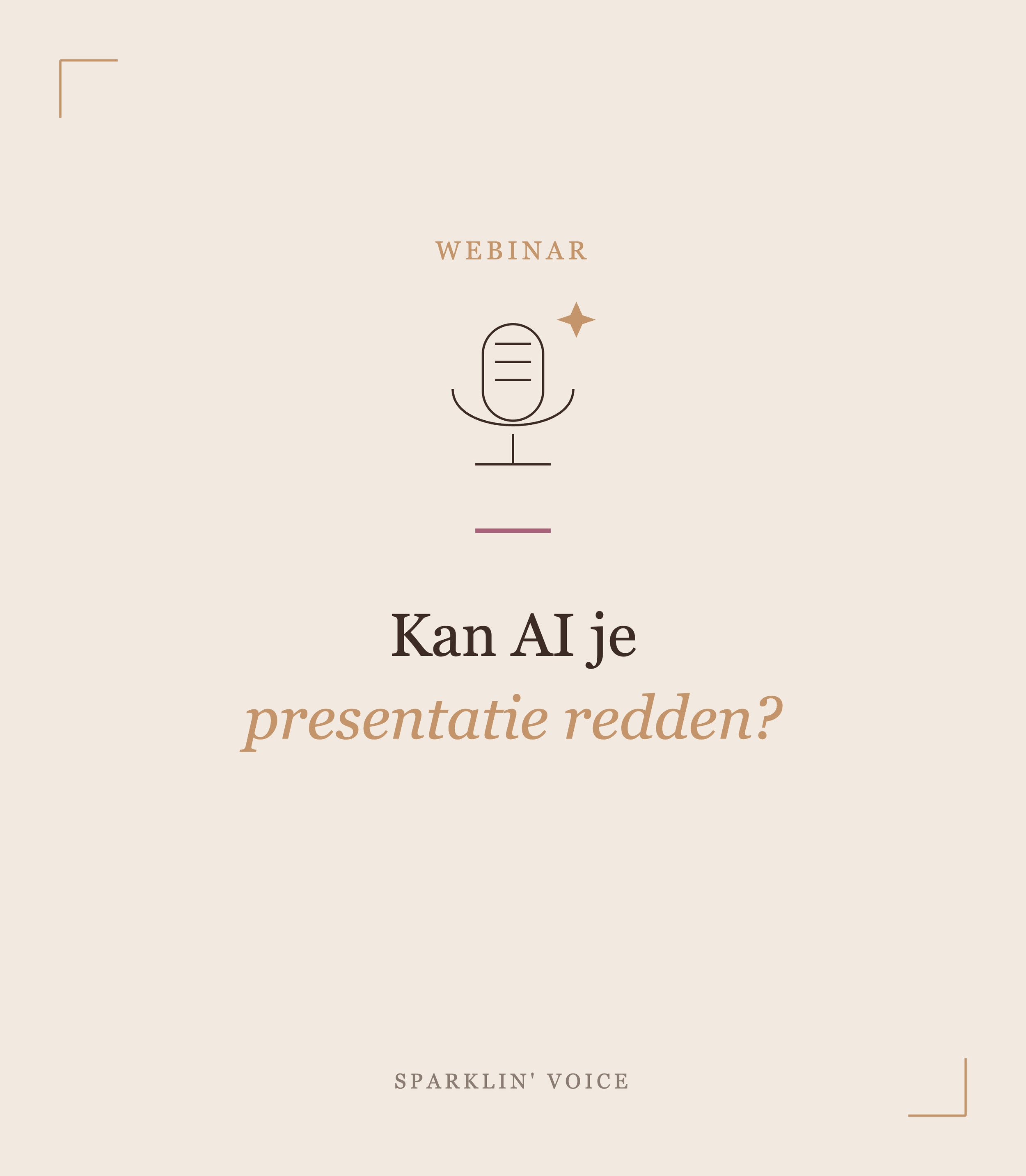 Webinar: Kan AI je presentatie redden? 