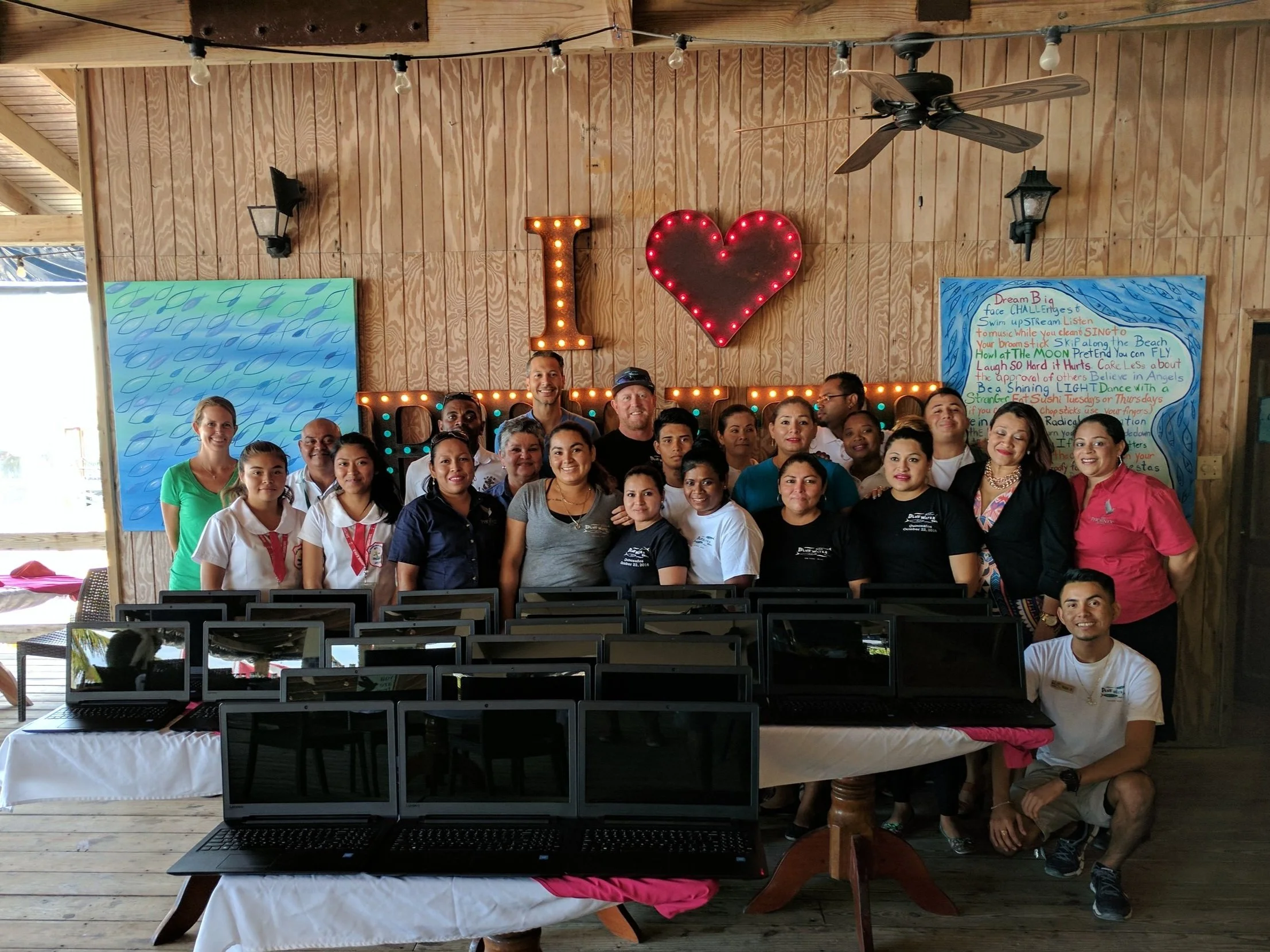 We donated 30 Laptops for San Pedro High School