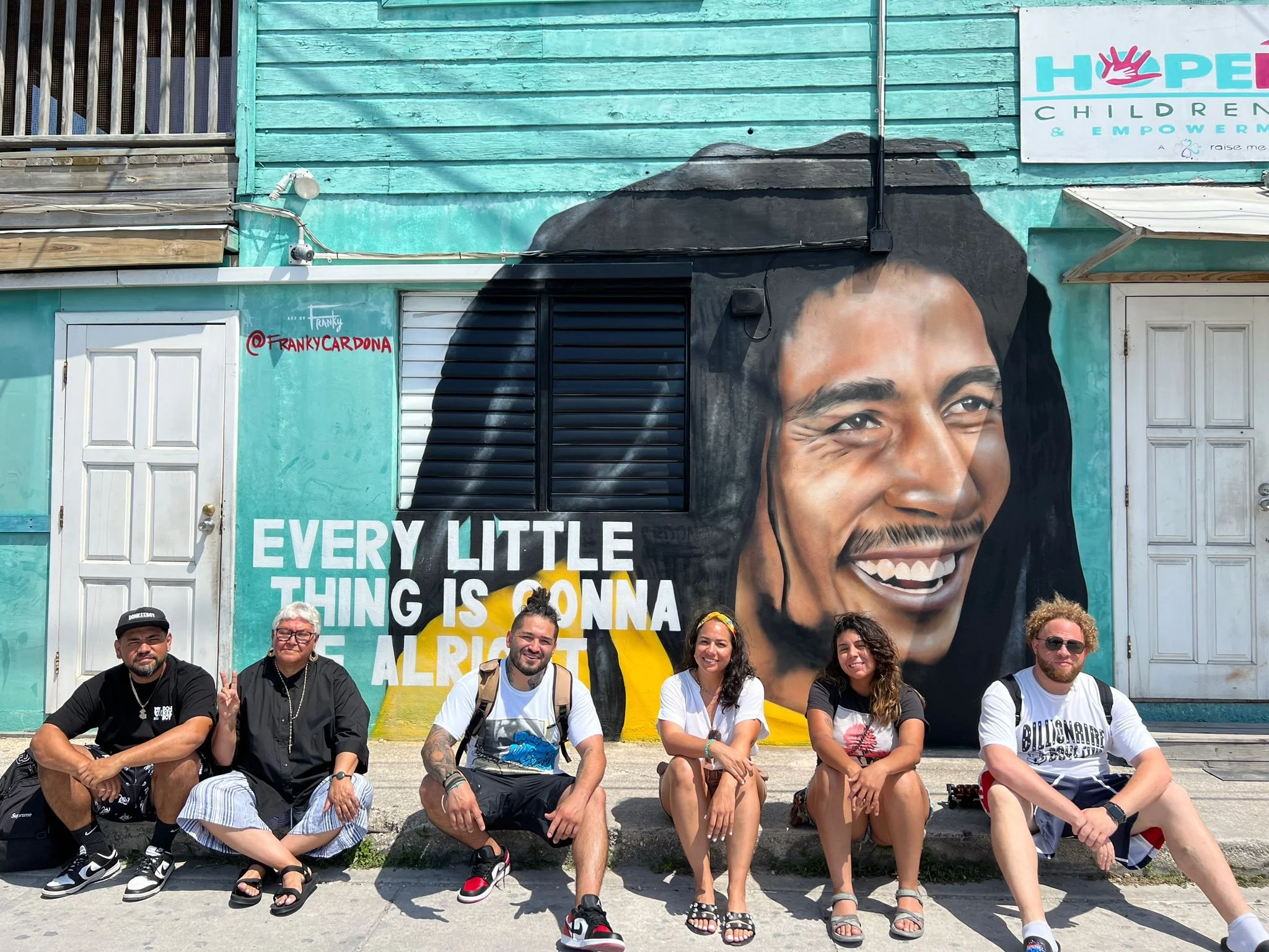 The Phoenix hosts 4 artists who paint murals in Town