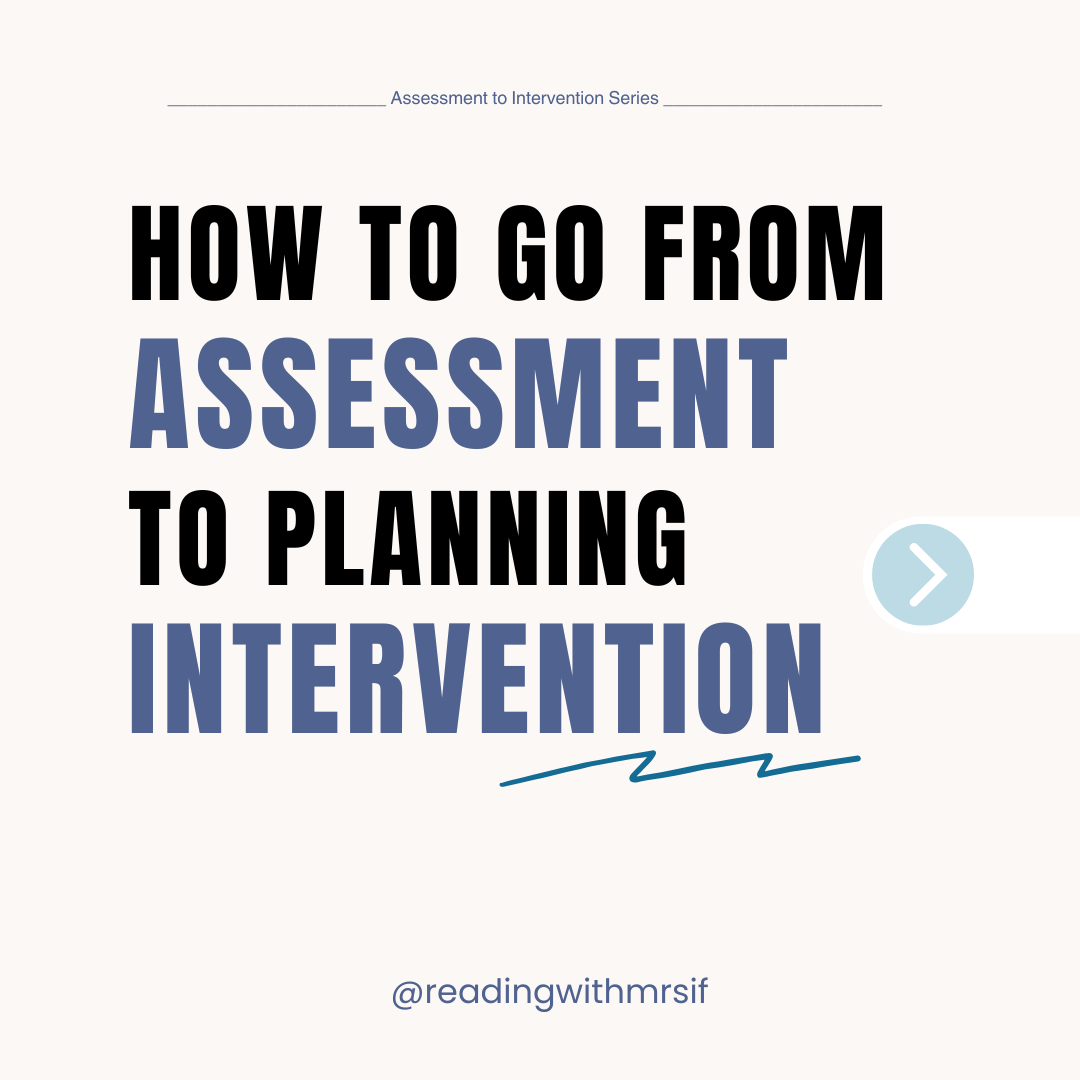 Moving From Assessments to Intervention Series