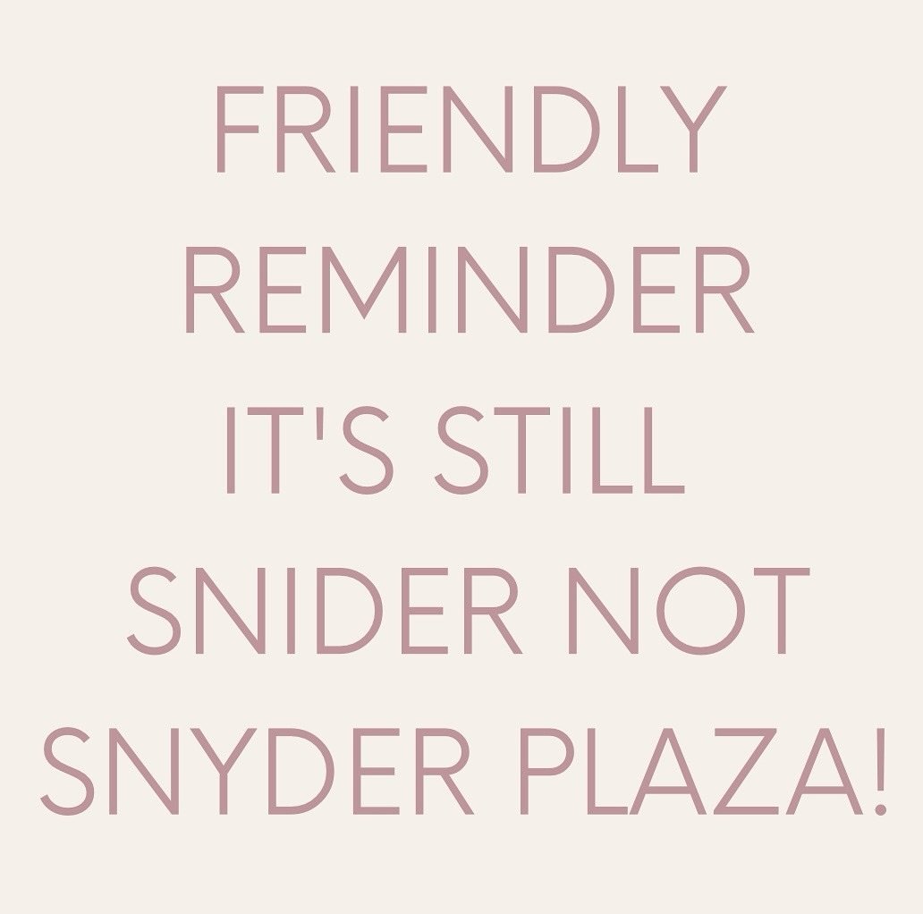 There is a lot of changes going on at Snider Plaza, so we wanted to remind you all to please support all of the businesses there. They need our support now more than ever.

To get up to date on the latest news of all things Snider Plaza, visit the li