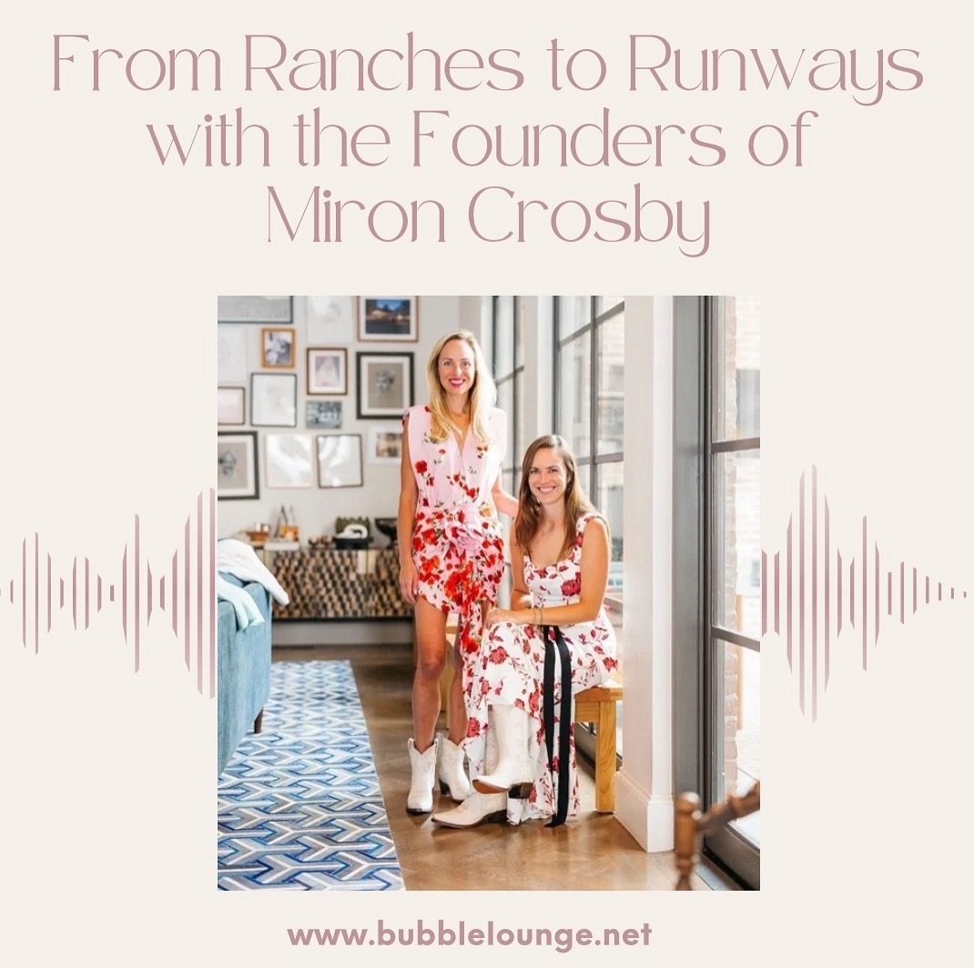 New episode is live! Link in bio to listen.

Join us as we chat with Lizzie Means DePlantis and Sarah Means, the visionary founders of Miron Crosby, who are redefining luxury Western wear with their unique brand of cowboy boots. 

Growing up on a Tex