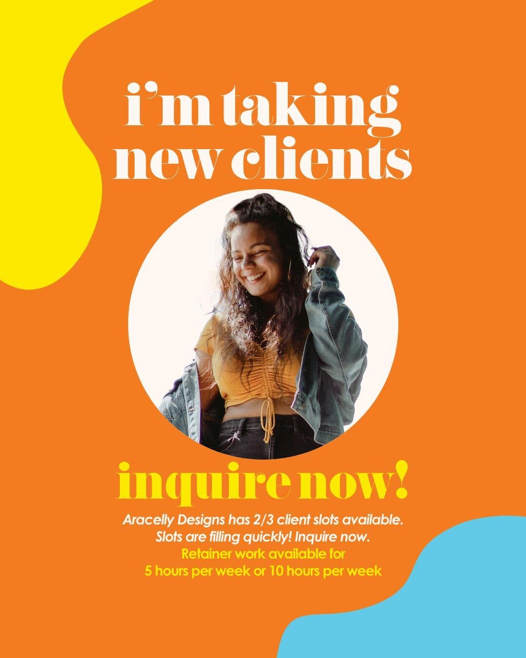 Client books are open! 🎉🥳 For a limited time. Freelance work goes quickly! So if your brand or business needs a designer, fill out the booking form on my site and I'll get back to you in 24-48 hours. 

Priority is given to those in need of brand id