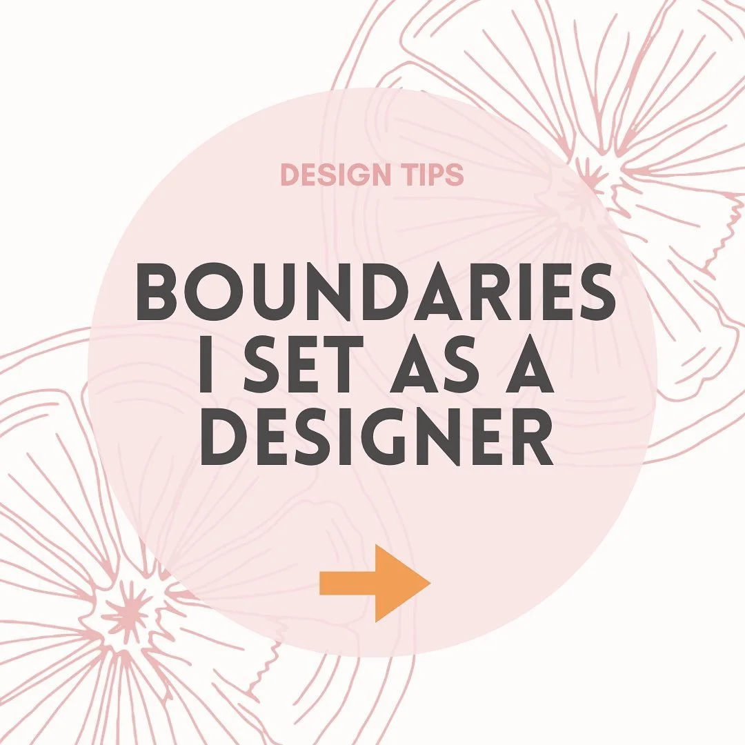 Work/life balance is so important as creatives because it is so easy to want to work all the time. My career is something that I am very passionate about and sometimes taking those necessary breaks is difficult for me. These are a few boundaries that