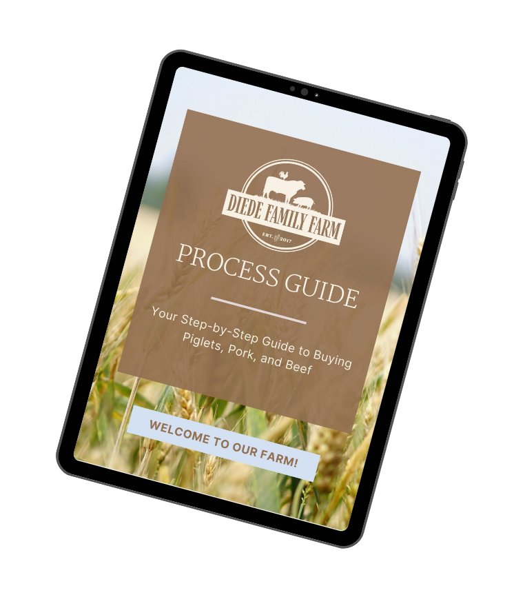 lead magnet guide for Diede family farm about their processes