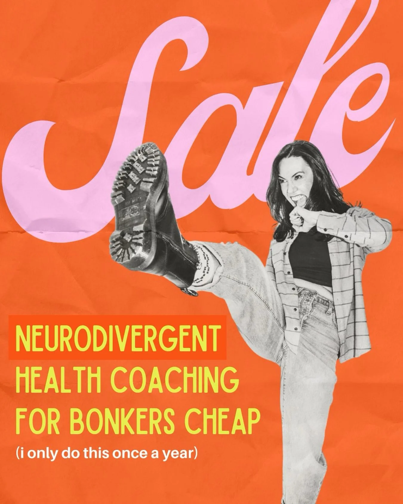 Sign up at my link in bio! 👀 

Bye bye, getting stuck and burning out on your goals. Hello, realistic, sustainable health for neurodivergents.