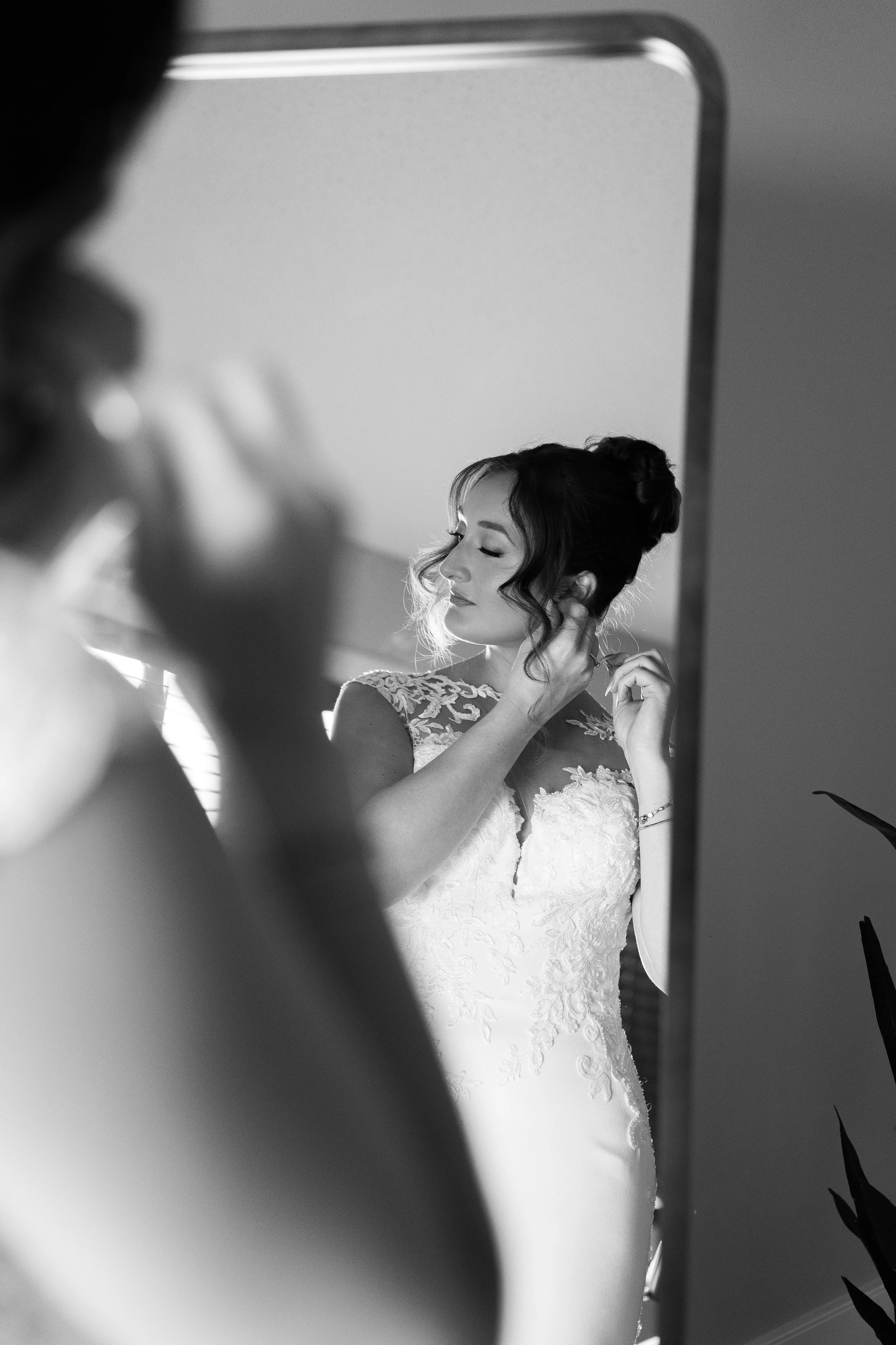 Luxury wedding up-do hairstyle with timeless makeup for a wedding in Calgary