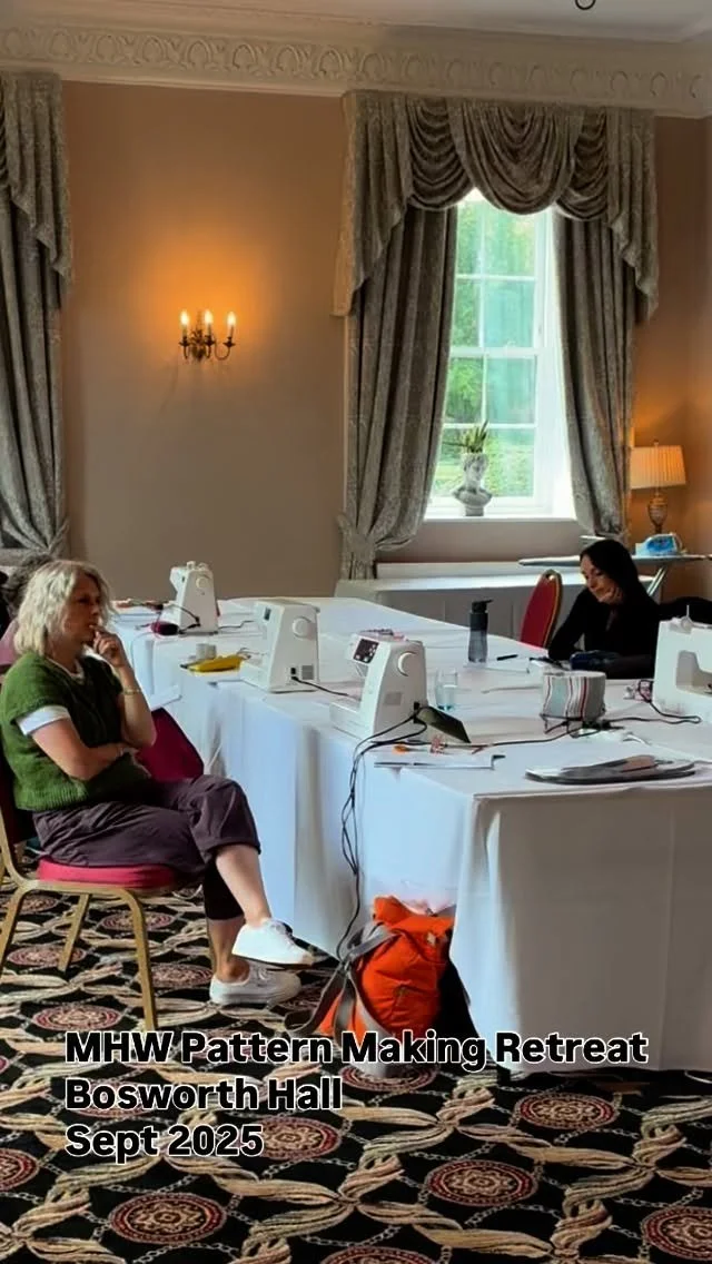 What a fabulous first day of the MHW September Pattern Making Retreat!
We all left with brains full of fitting tips (and tummies full of delicious food!) with toiles well on the way to fit perfection!
There so much more to learn and fun to be had