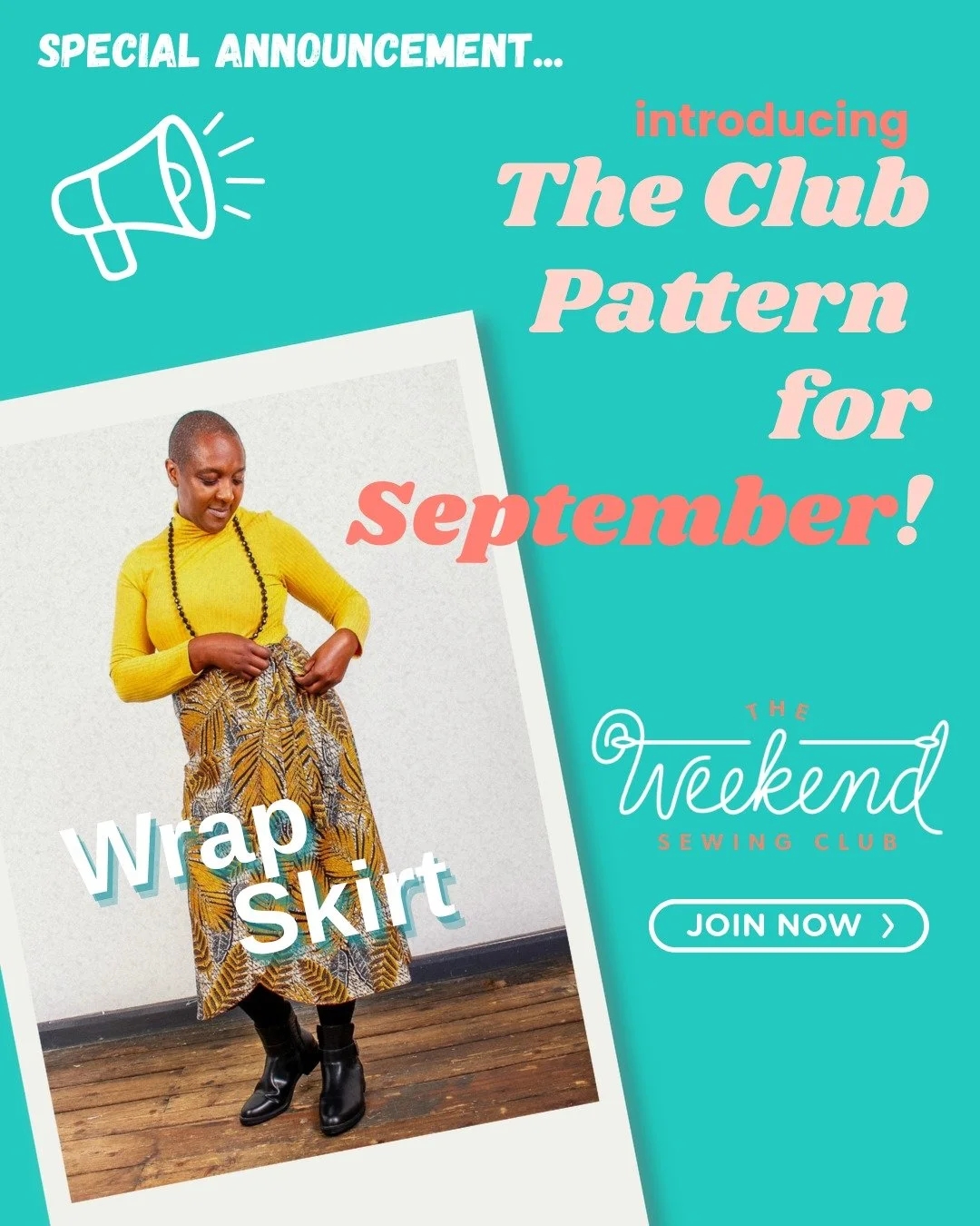 🧵 Introducing this month&rsquo;s club pattern: The Wrap Skirt

With the weather being so unpredictable this time of year, we all need a classic skirt for the baking Summer heat or the windy Autumn days. We're pleased to confirm after extensive testi