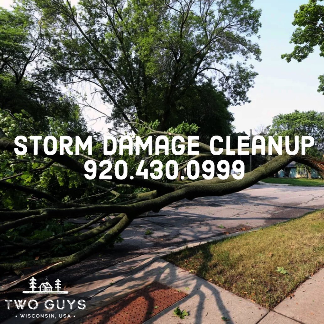 🚨Storm Damage Cleanup🚨

Mother Nature packed a punch with that storm ⛈ 

If you need assistance -
☎️920.430.0999 call/text