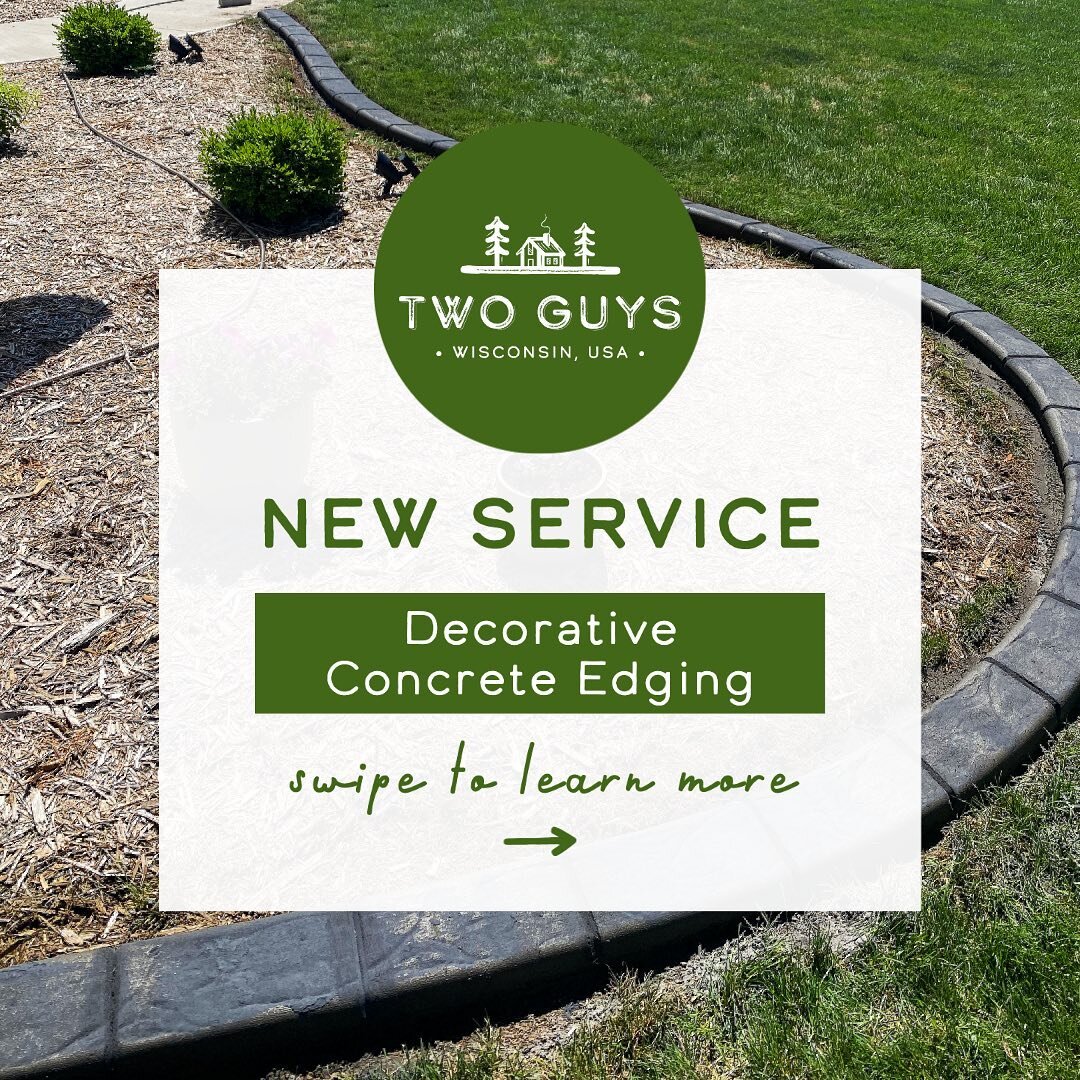 ⚠️ NEW SERVICE ALERT ⚠️

Decorative concrete edging is a unique and long-lasting way to customize and boost the curb appeal of your home. The concrete easily fits into whatever landscape you&rsquo;re looking to transform. Not only does this low-maint