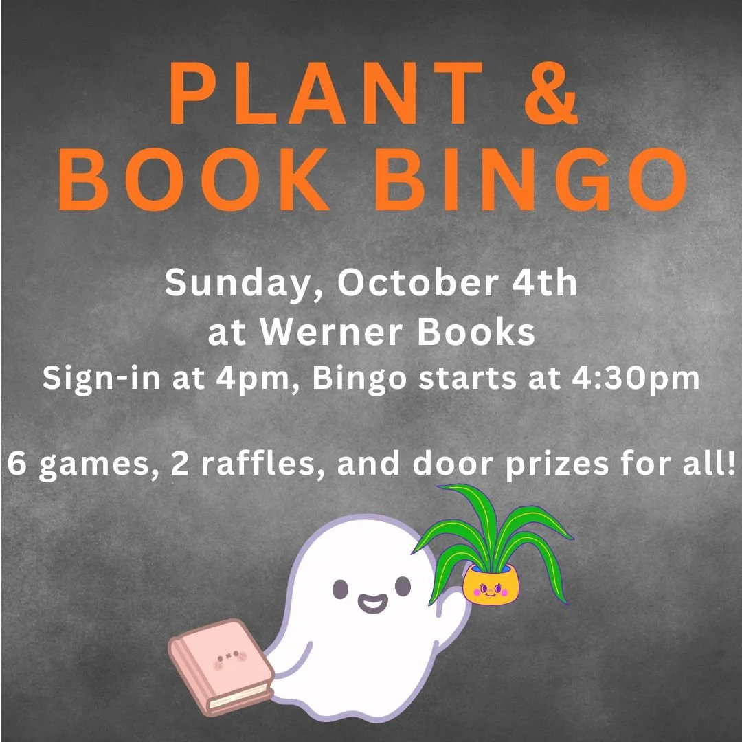 Plant and Book Bingo at Werner Books