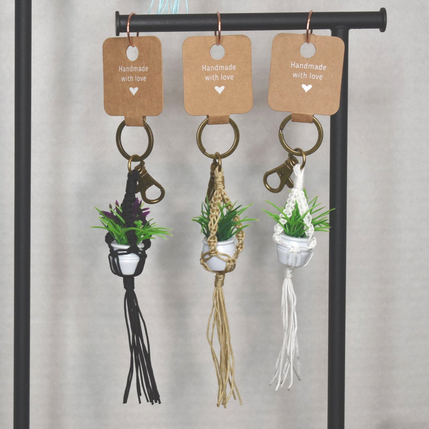 Handmade Macrame Plant Keychain  Steph's Sprouts