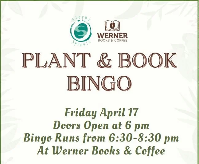 Plant and Book Bingo at Werner Books
